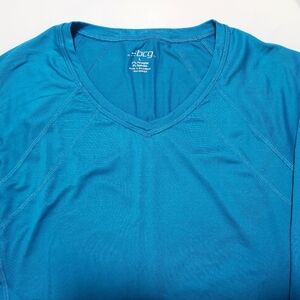 bcg Long-Sleeve V-Neck Performance Tee in Teal
